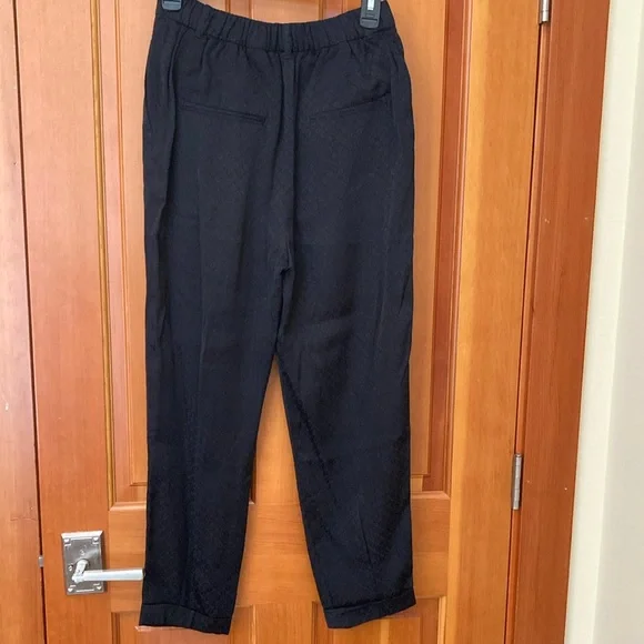 Zara Black Dress Pants NWPT Size small very lightweight pretty subtle design - Picture 5 of 6